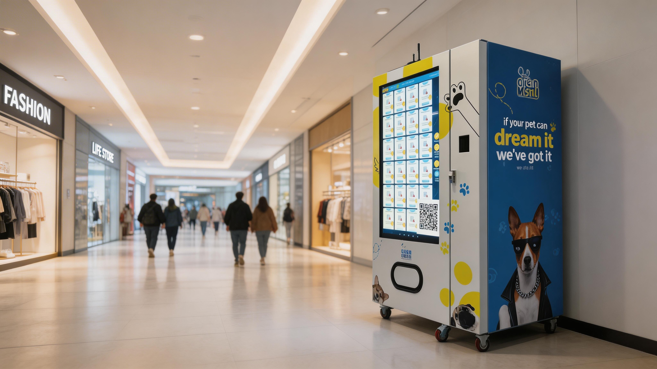WEIMI 55-Inch Big Touchscreen Vending Machine for Snacks and Beverages
