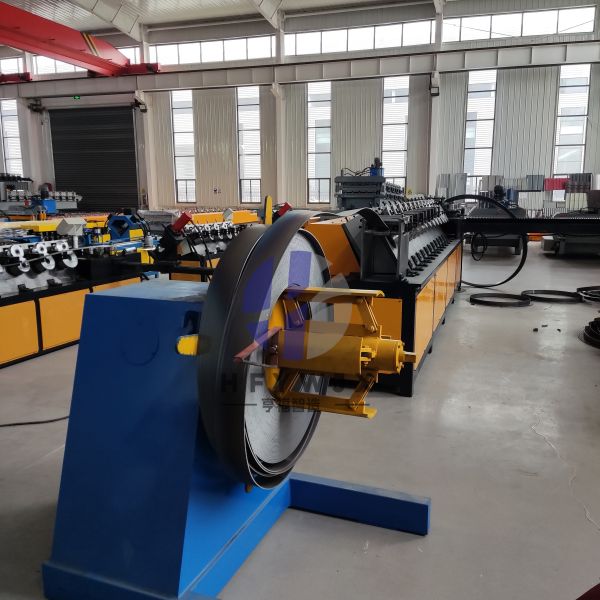 PLC Control Flange Forming Machine Fully Automatic Used In HVAC Systems Tdf Duct Machine