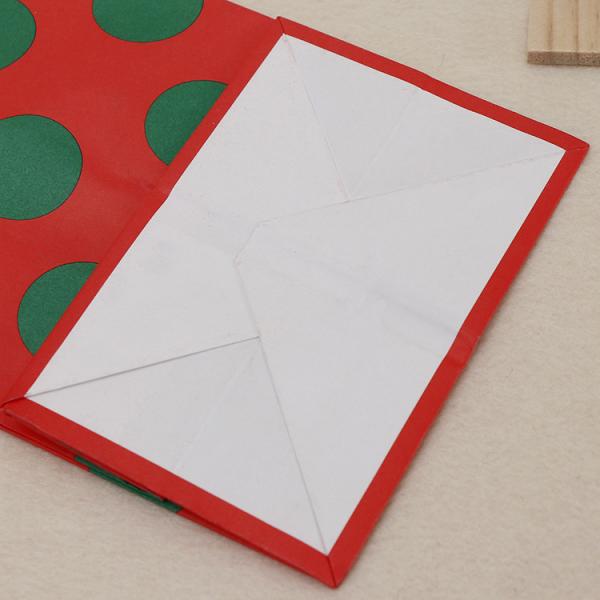 Fancy Fête de Noël Favour Gift Kraft Sac en papier avec poignée Couleur personnalisée Accepté