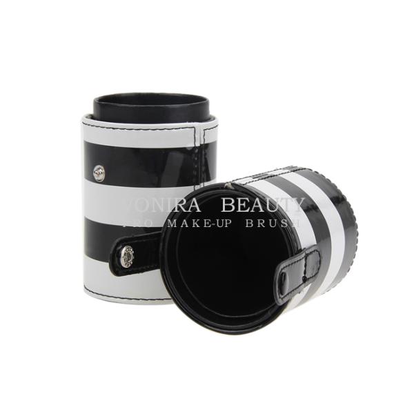 Leather Holder Makeup Brush Bag Travel Jar Cup / Makeup Travel Case