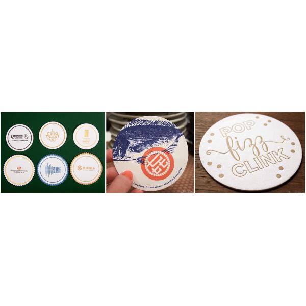 2mm Super absorption Uncoated White Paper For Coaster in Restaurant Bar Papel blanco sin revestimiento de 2 mm de súper absorción para bares de restaurantes