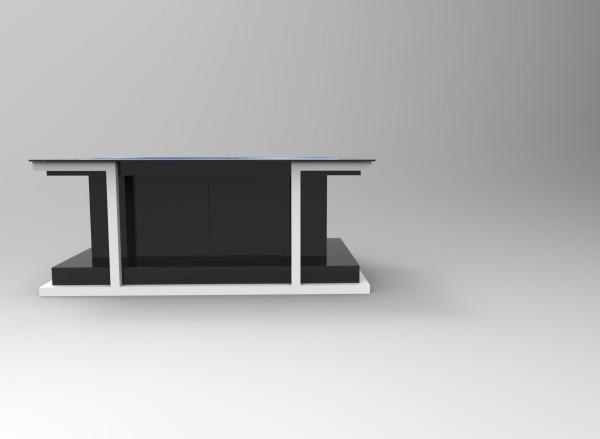 All In One Multimedia Touch Screen Computer Table For Restaurant / Coffee Shop