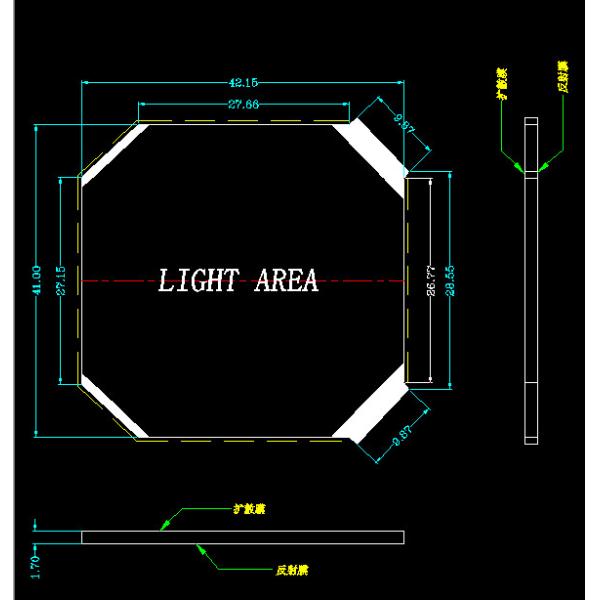 7 сегментов ЖК-дисплей Инструментация ЖК-модуль FSTN ЖК-дисплей