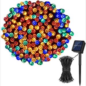 40M Length 300MA LED Multi Color Solar Powered Outside Christmas Lights