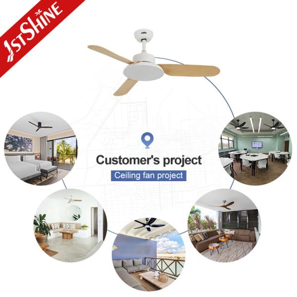Hôtel Choice ABS Blades Smart Wifi contrôle à distance ventilateur de plafond par 1stshine