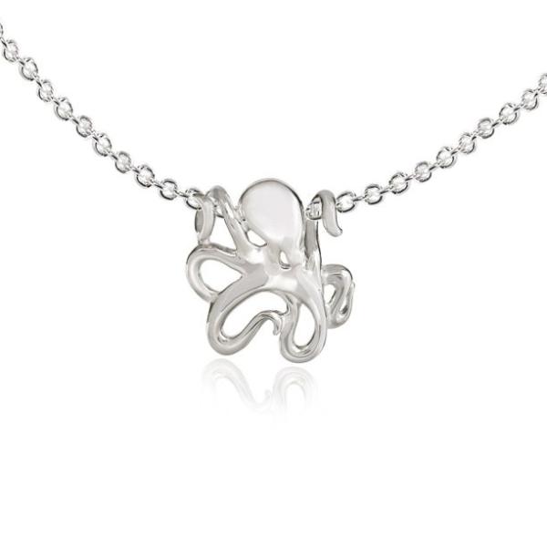 925 Sterling Silver Gold Plated Enameled Cubic Zirconia Cz Seahorse 18 Inch Chain Necklace Pendant Charm Sea Life