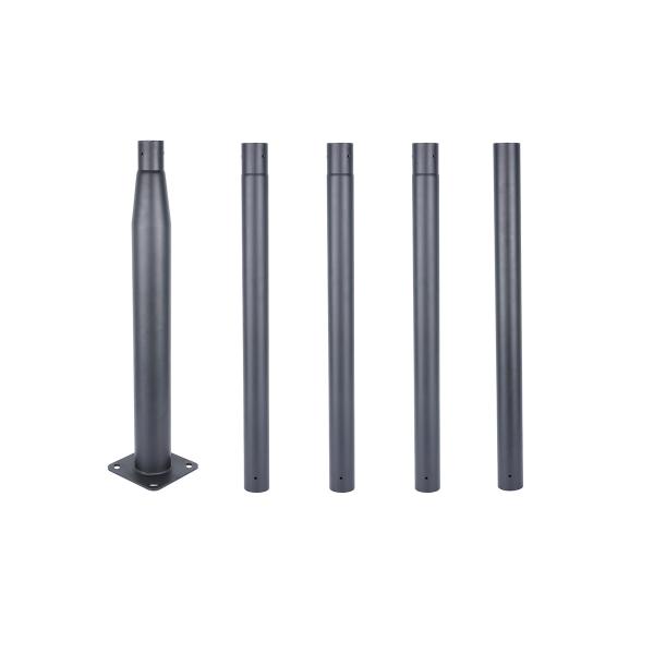 Metal Galvanized Solar Street Light Pole 15m Used For Outdoor In Smart Cities