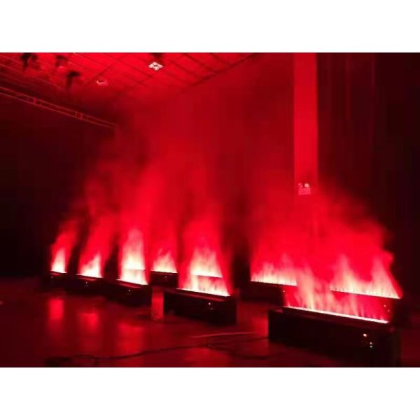 MAYAFX Flame Simulator with DMX512 Control Multi-Color Adjustable Flames and Weather-Resistant Casing for Safe Water Mist Fire Effect
