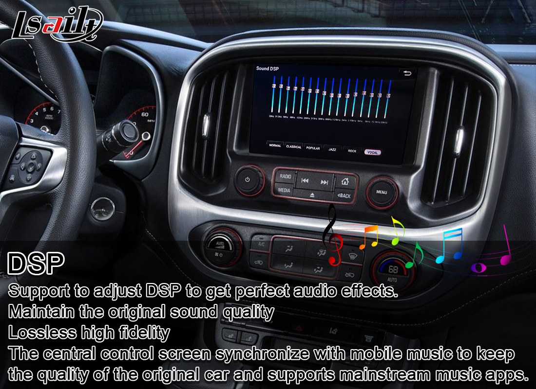 Беспроводной интерфейс автомобиля андроида CarPlay для GMC с игрой Google, YuTube, работы Waze в каньоне Acadia