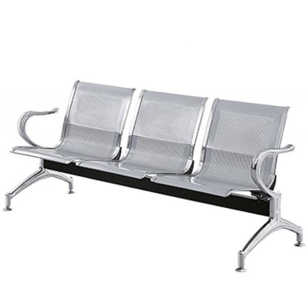 MN-WC002 Hospital Office 3 Seater Steel Chair Public Furniture Reception Room Waiting Chair