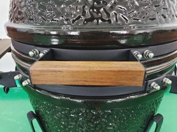 21.5inch Ceramic BBQ Grill Kamado,  BBQ, Bamboo Handle, AL top vent