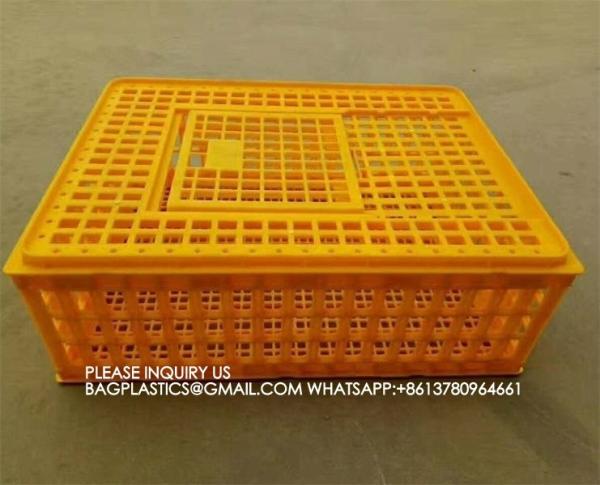 Plastic Poultry Transport Cage Transport Box Transportation Crate Chicken, Duck, Goose Cage