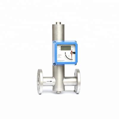 LCD Display Metal Tube Rotameter 4-20mA Output With Easy Maintenance