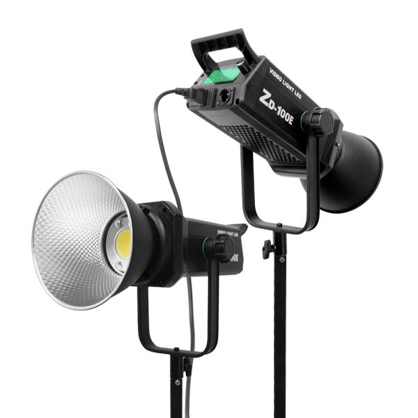 COB spotlight dual color temperature can be matched with lampshade bracket 100w suitable for industrial shooting lighting