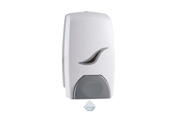 White Refillable Foam Soap Dispenser , Hospital Alcohol Hand Sanitizer Dispenser