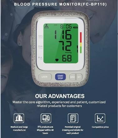 CE Approved  Household Digital Blood Pressure Monitor Upper Arm OEM