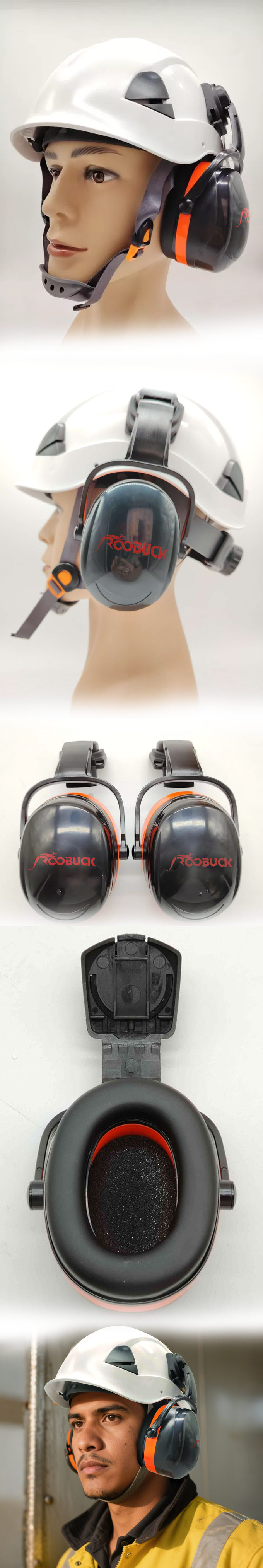 Черный ABS дизайн 30dB шумоуглушающие наушники для снижения шума