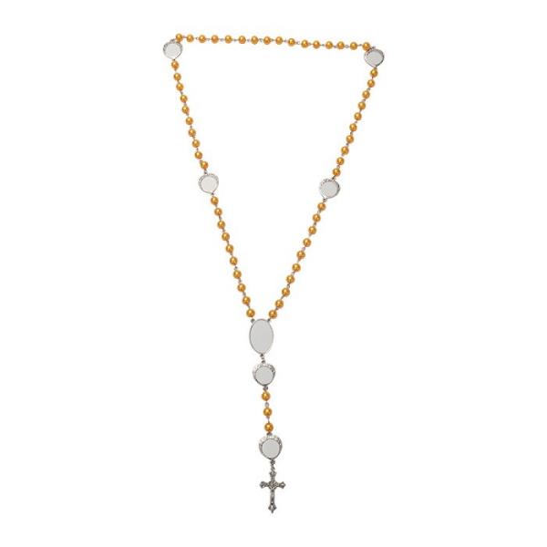 Custom Rosary Necklace Jewellery Blanks Sublimation Blank Rosary Beads Necklace