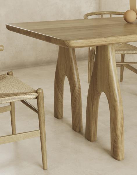 Solid Oak Wood Rectangle Dining Room Table 8 Seater ODM