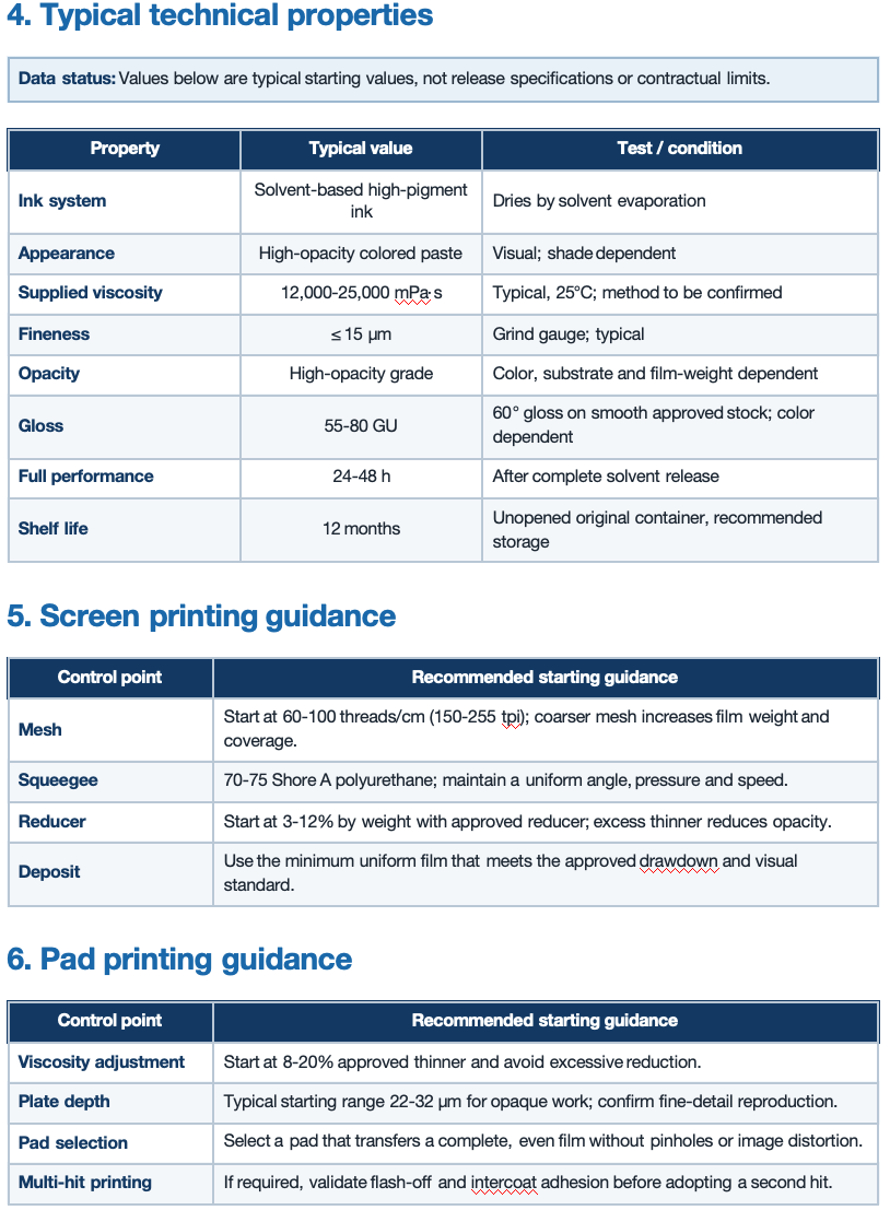 High Opacity Silk Screen Ink Toy Wear Resistant UV Printing PVC PMMA ABS PC PS