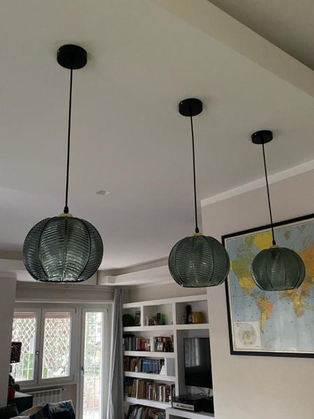 Luxury Bedroom Lamp Decor Luminaire Nordic Modern Leaf Glass Pendant Light(WH-GP-172)