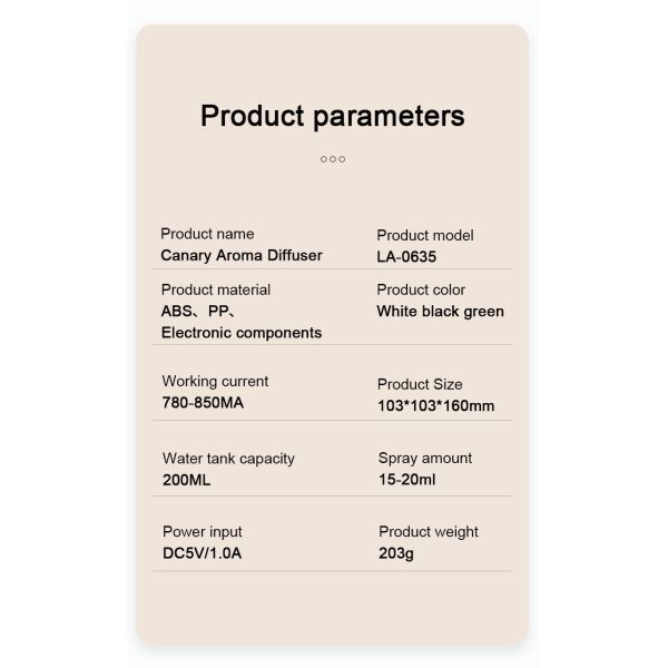 Sleep Aid Plastic Aroma Air Humidifier USB Powered Essential Oil Diffuser Wholesale