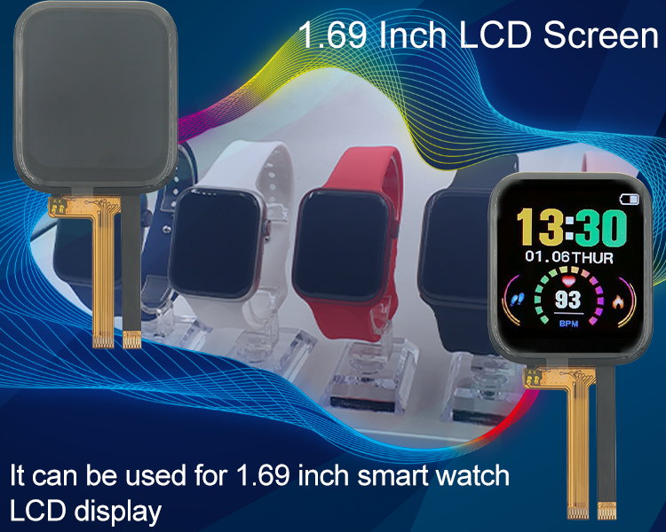 Wearable Transparent SPI TFT LCD Screen Module 240x280 With Capacitive Touch Panel