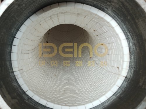 Wear Resistant Ceramic Pipe Ceramic Lined Pipe With Flanges