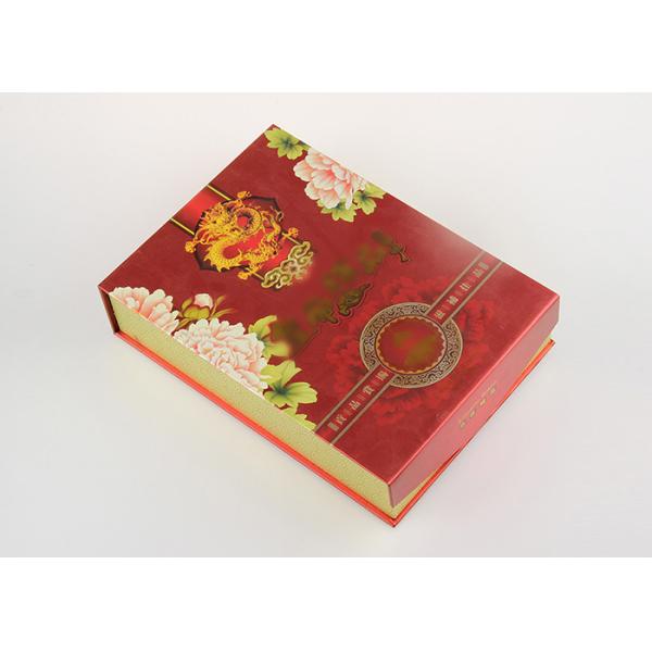 Подгонянные подарочные коробки повторно использованные красным цветом бумажные, коробка эко- дружелюбного чая упаковывая