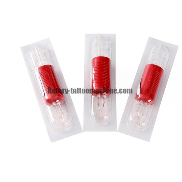 Silicone Material Red Clear Tattoo Tubes , Disposable Cartridge Tattoo Tubes