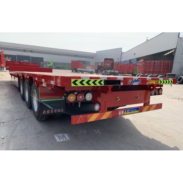 Reliable Lowbed Flat Bed Trailers For Flatbed Container Hauling 80t Removable Lowbed Trailer