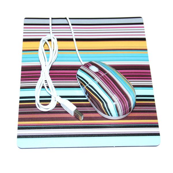 Matériel 2 d'EVA de conception de mode dans 1 souris et tapis de souris de câble par ordinateur réglé combinés