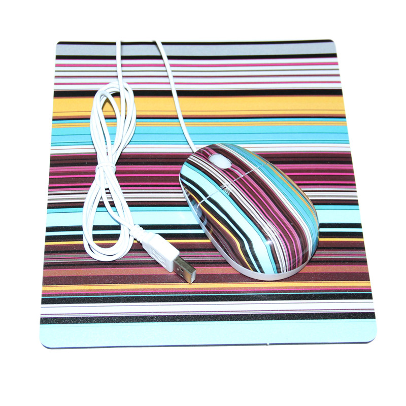 Fashion Design EVA Material 2 In 1 Set Wired Or Wireless Mouse & Mouse Pad Combo