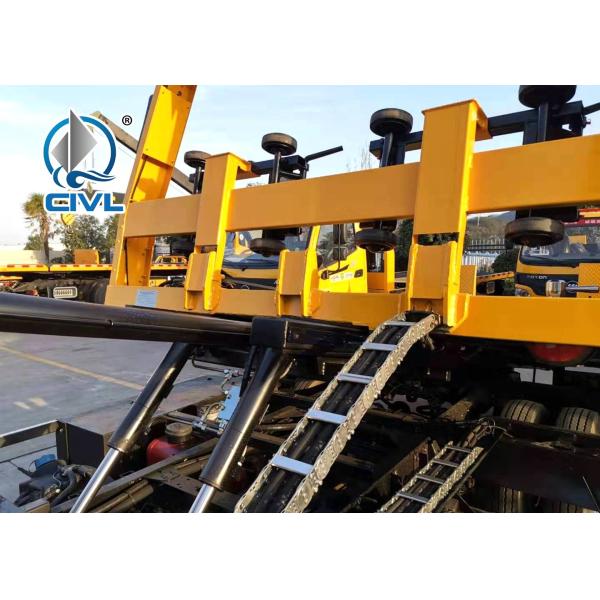 Flat Bed Diesel Engine Wrecker Tow Truck With Lifting Weight 465kgs , Loading 2tons