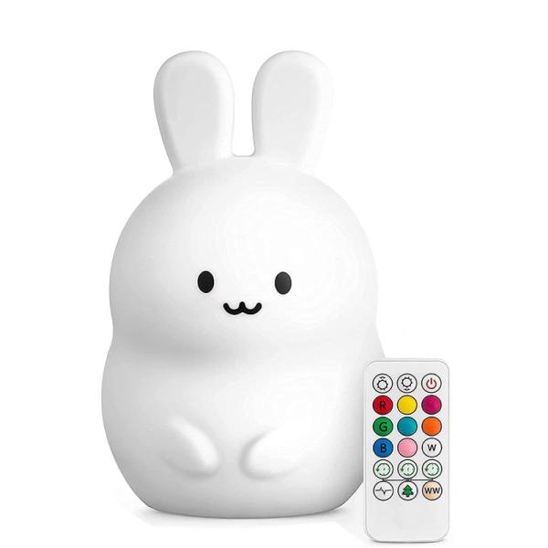 0.8W 3000k Bunny Silicone LED Night Light For Easter Gift Nursery
