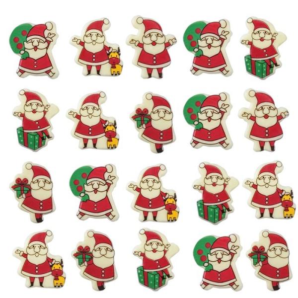 Molde do chocolate de Papai Noel do tema do Natal, moldes feitos sob encomenda do chocolate das decorações comestíveis