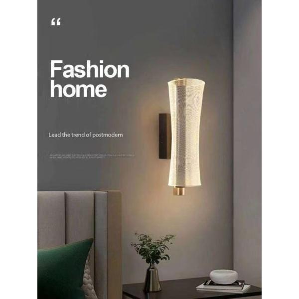 Simple Black Living Room Back Wall LED Wall Lamp Design Sense Best-selling Bedroom Bedside Acrylic Led Wall Lights
