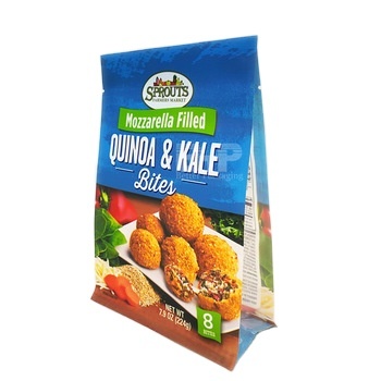 Custom Printing Rice Packaging Bag with Moisture Proof and Food Grade Material Flat Bottom Pouch