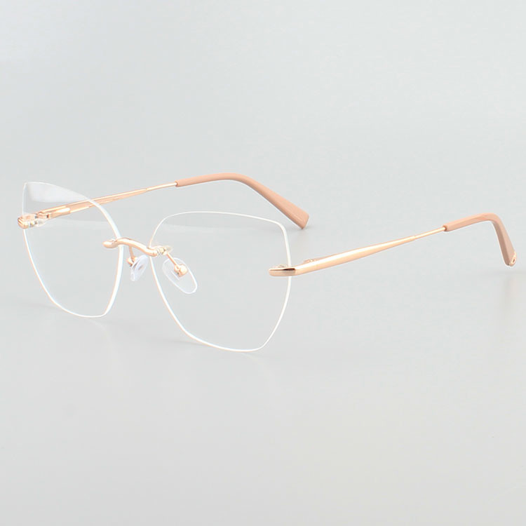 Женщин титана дела рамки Eyeglasses случайных анти- голубых светлых