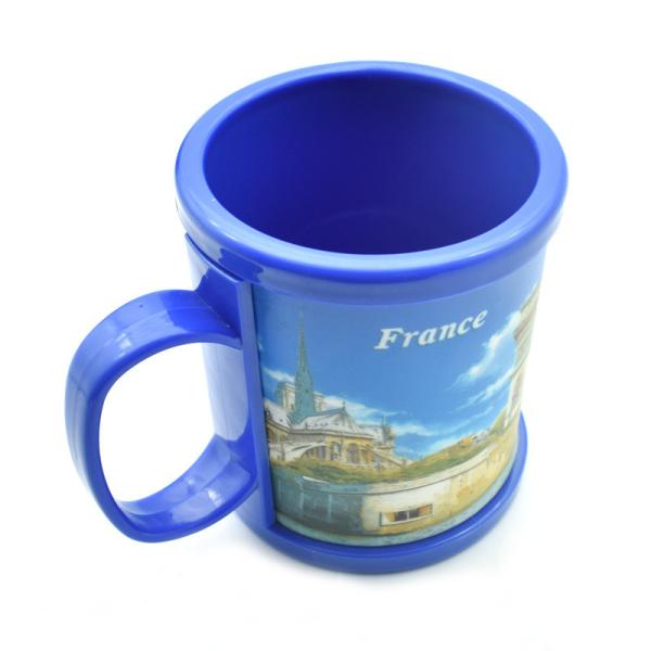 Eco-friendly Custom Sublimation Printing Logo Soft Touch PVC Plastic Mug Of