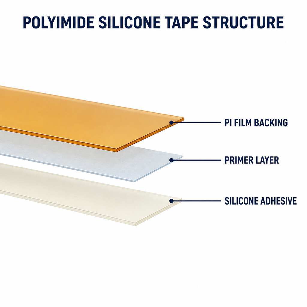 Polyimide Tape with Silicone Adhesive (PI Silicone Tape / High-Temperature PI Tape / PCB Solder Masking Tape) – Heat-Resistant PCB Masking and Electrical Insulation