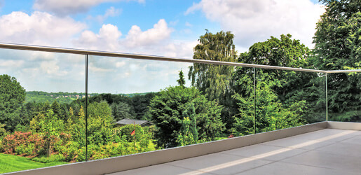 O projeto de vidro trançou aviões cabografa a balaustrada 6063 T5 de alumínio