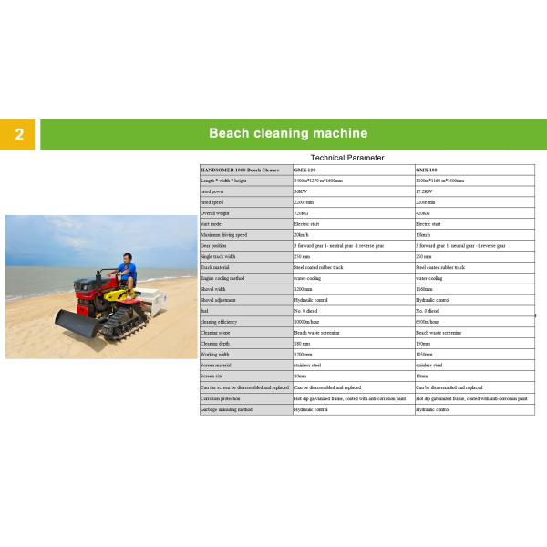 100mm Cleaning Department Ride-On Beach Sweeper for Seaside Operations and Industrial