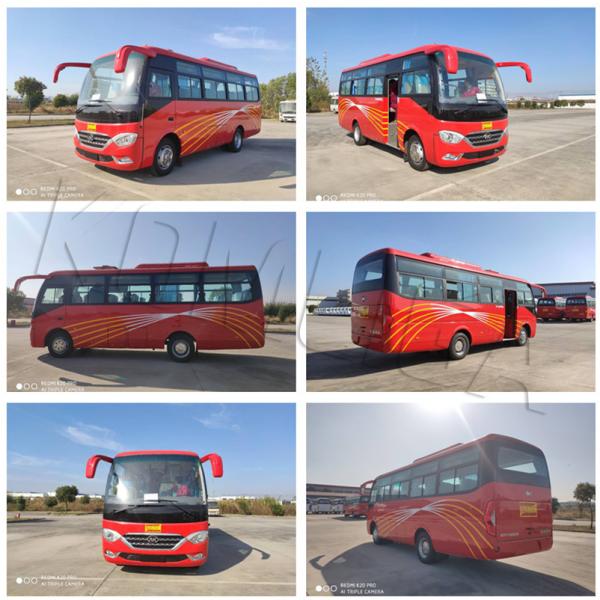 31-50 Seats Coach Bus 8500*2500*3400mm Size Comfortable Interior