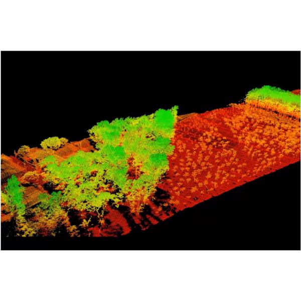 Лазерный датчик Triple Echo Livox Avia DJI, установленный на дроне LiDAR