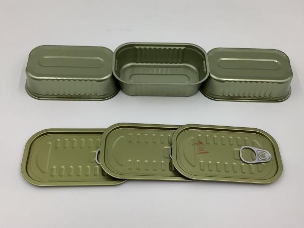 Customizable Rectangular Tin Cans 2 Piece Can Sturdy And Sealed Multiple Specifications 110*66*H30