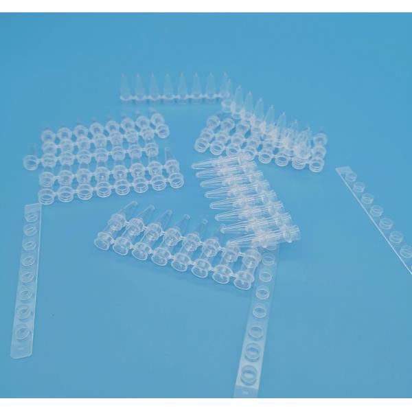 0.1ml PCR Single Tube White 15.4mm Height For Life Science