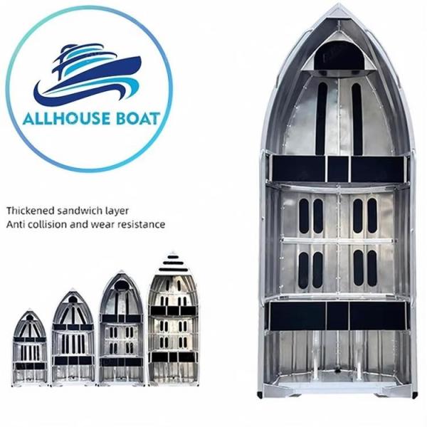 2.25m Width Aluminum Dinghy Boat 2 People For Exploring Coastal Waters