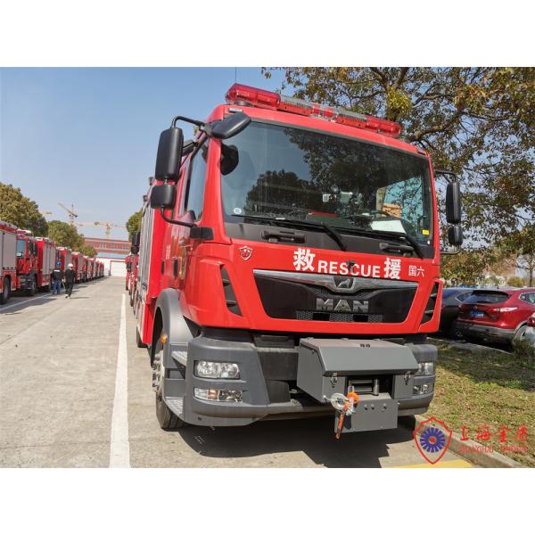 Корабль аварийного спасения привода 213Kw шасси 4x2 ЧЕЛОВЕКА противопожарный с краном