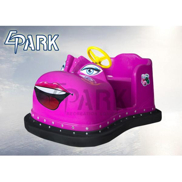 Interactive Pink Kids Bumper Car With Shoe Shape Beautiful Led Lights